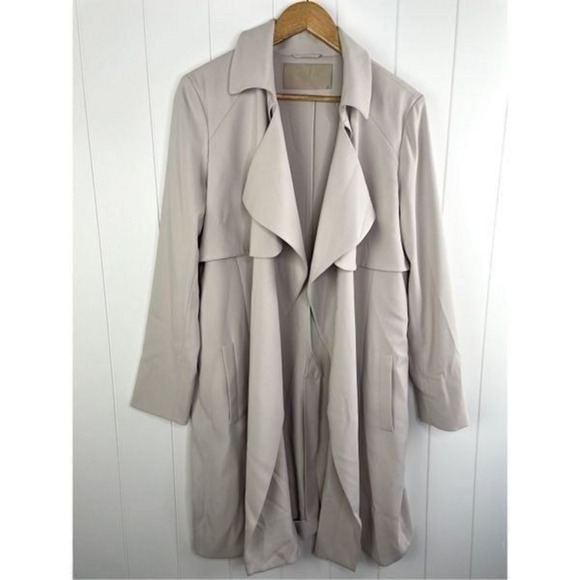 Georges Rech Paris Jackets & Blazers - Georges Rech Paris Beige Long Draped Coat 40 (M)